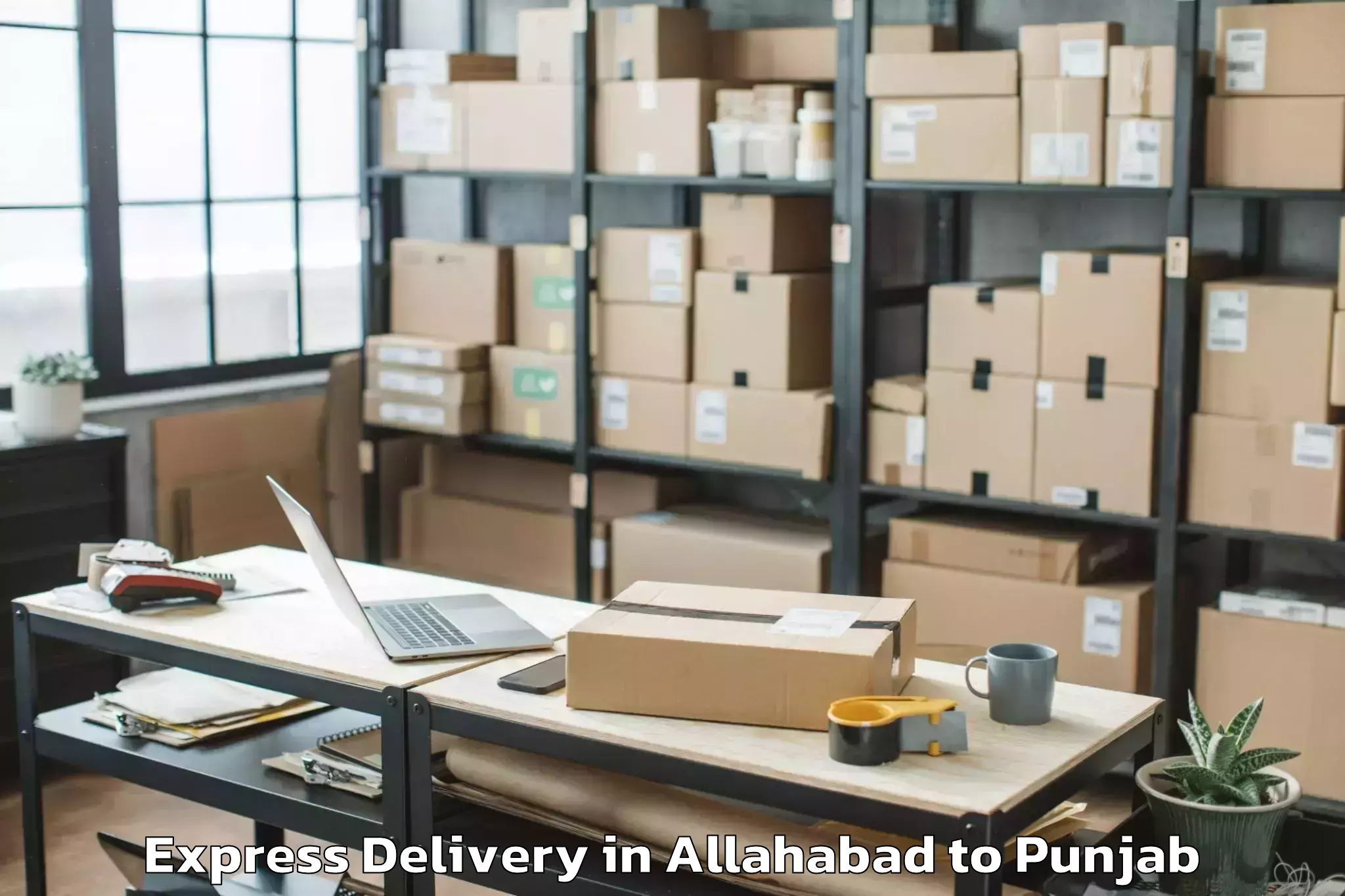 Trusted Allahabad to Cosmo Plaza Mall Express Delivery